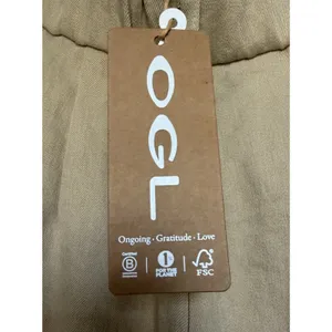 OGL Ecru Wide Leg Pants European Linen Blend High Rise NWT Medium Coastal Chic thumbnail 11
