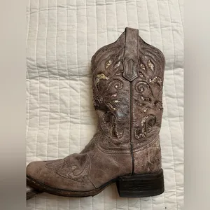 Corral distressed sequin inlay cowboy boots thumbnail 4