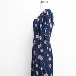 Sau Lee - Marianne‎ Floral Puff Sleeve Midi Dress. thumbnail 9