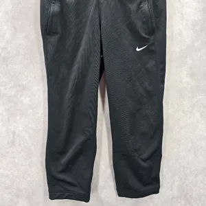 Nike Black Cropped Capri Pull On Athletic Running Jogger Pants Extra Small XS‎ thumbnail 4