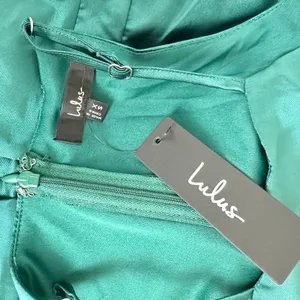 Lulus Broadway Show Emerald Green High-Low Gown Formal Glam Party XS NWT thumbnail 8
