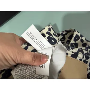 Zara Leopard Print Wide Leg Jeans High Rise Animal Print Denim Size 8 US 40 EUR thumbnail 7