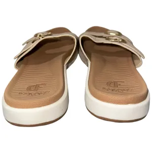 COFACE‎ Slide Sandals Womens 8.5 Beige Comfort Double Strap Buckle thumbnail 5