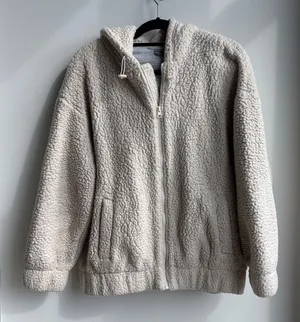 Aerie Cream Sherpa Jacket Size XS thumbnail 1