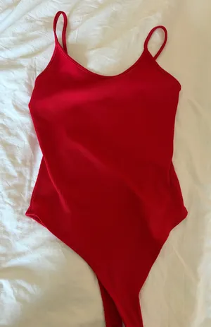 Forever 21 Red body suit tank thumbnail 1