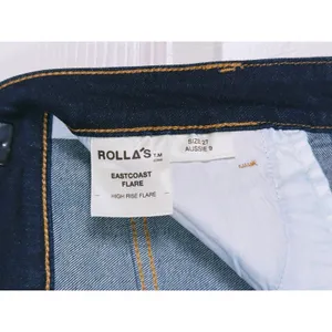 Rolla's Eastcoast Flare Jeans High Rise Womens Size 27 Dark Wash Denim Y2K 90s thumbnail 4