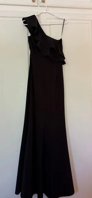 Lulus Black Floor-Length One-Shoulder Dress thumbnail 1