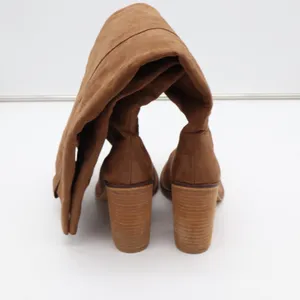 MiiM Womens Tan Faux Suede Slouchy Knee High Block Heel Boots Size 9 thumbnail 5