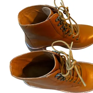 Madewell Julien Lace Up Lug Sole Boots Tan Combat Utility Cottagecore Autumn thumbnail 5