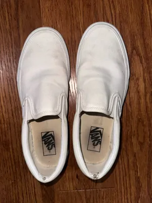 White Vans Slip-On Women’s thumbnail 1