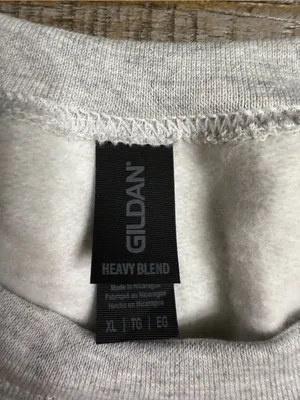 Gildan Light Gray Cropped Sweatshirt with Colorful 'Life' Graphic thumbnail 2