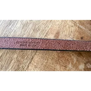 Banana Republic Metallic Leather Skinny Belt Knot Style Pewter Silver thumbnail 4