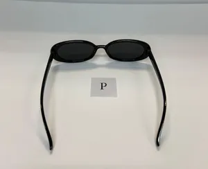 90s Small Oval Black Sunglasses / Small Oval Sunglasses thumbnail 4