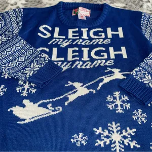 Unbranded ugly sweater Blue Size XL thumbnail 4