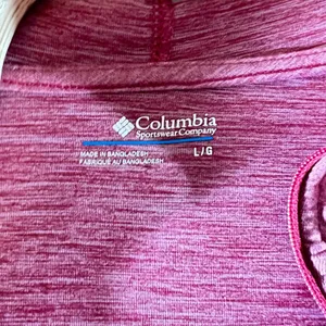 819 | Columbia Space Dye Full Zip Lightweight Hooded Jacket Pink Womens Large‎ thumbnail 5