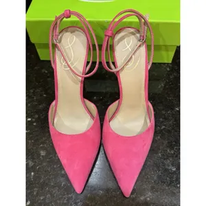 Sam Edelman Avril Dahlia Pink Suede Pumps Size 7 Pointed Toe thumbnail 6