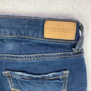 Aeropostale Dark Wash‎ Distressed Skinny Jean thumbnail 8