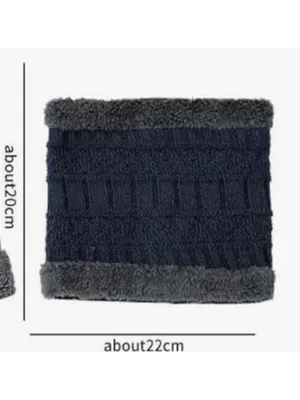 NEW Winter Thick Knitted Fleece lined Neck Gaiter Scarf thumbnail 3