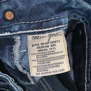 Miss Me Mid-Rise Straight Jeans Sequins 24x33” Bling Rhinestone Western thumbnail 10