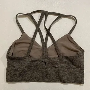 JoyLab Strappy Back Sports Bra Gray Heather Size M Medium thumbnail 2
