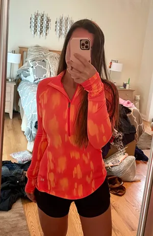 Under Armour Neon Long Sleeve Workout Quarter Zip thumbnail 5
