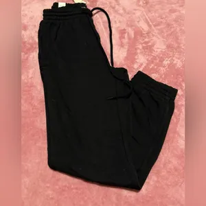 Black aerie sweatpants thumbnail 1