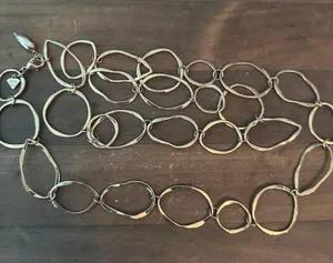 Cookie Lee Gold Tone Chunky Open Link Necklace thumbnail 3