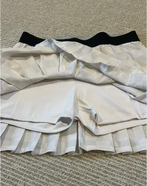 JoyLab Skort White Pleated Checkered M thumbnail 2