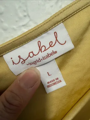 ISABEL by Ingrid + Isabel Yellow Midi Slip Dress Size Large (Maternity) thumbnail 13