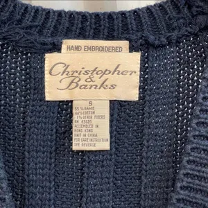 Christopher & Banks Nautical Knit Vest thumbnail 6