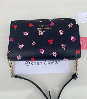 Kate Spade Ditsy Buds Small Flap Crossbody purse -Black multi thumbnail 4