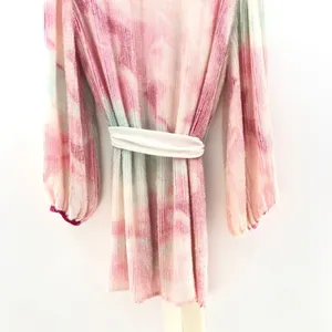 Retrofete‎ Gabrielle Robe Dress in Marble Pink Small thumbnail 11