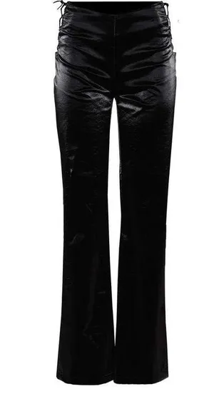 Tiger Mist Black Lace Up Cut Out Amity Pants thumbnail 6