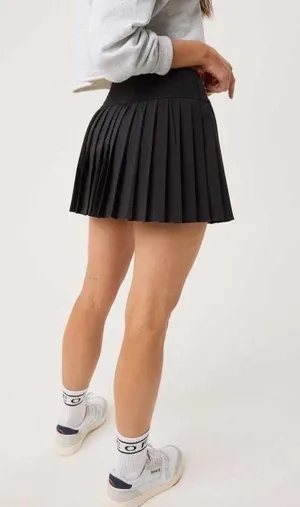 Black Aerie Offline Pleated Skirt thumbnail 1