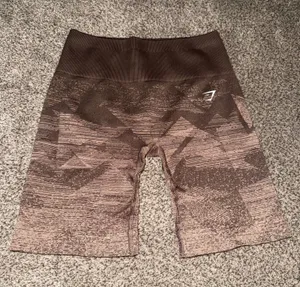 Gymshark Adapt Ombre Seamless Shorts in Penny Brown thumbnail 1