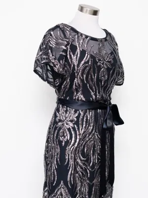R&M Richards - Two-Tone‎ Sequin Sheath Cocktail Dress thumbnail 7