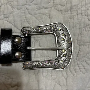 Eohak Western-Belt-for-Women-Cowgirl, PU-Leather with Vintage-Carved-Buckle thumbnail 7
