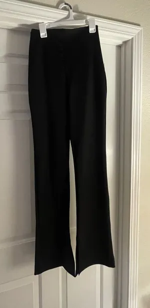 Express black high rise flare pants  thumbnail 1