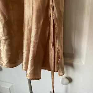 Women's Large Gold Satin Slip Dress Lingerie Fairy‎ y2k thumbnail 5