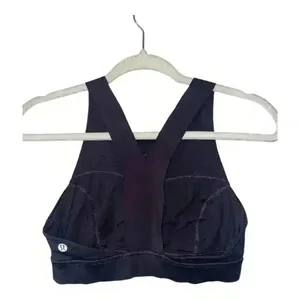 Lululemon Fast And Free Black Grape Bra,‎ Size 6 thumbnail 3