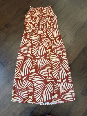 Banana Republic Linen Blend High Neck MIDI Dress Size 10 NWT - C70-002 thumbnail 2
