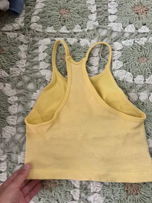Yellow Workout Tank thumbnail 4