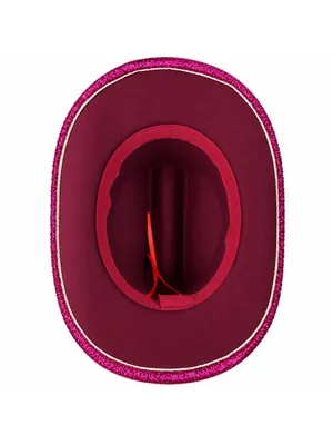 Pink Glitter Cowboy Hat Sparkly Metallic Western Costume Party Cosplay Festival thumbnail 5