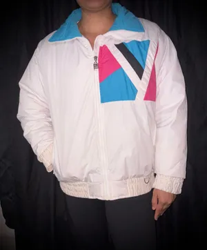 Women’s Vintage Ski Jacket Medium/Large Ski Lion White thumbnail 13