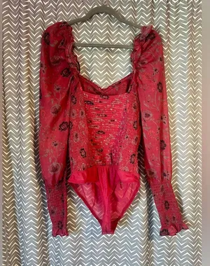 Free People | Brunch Date Bodysuit, Size M thumbnail 7