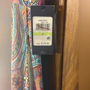 Tommy Hilfiger Colorful Paisley High Low Dress thumbnail 3
