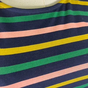 J. Crew Striped Knit‎ Midi Dress Long Sleeve Pink Green Yellow Navy Size 2 New thumbnail 13