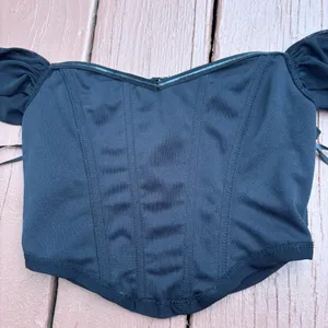 Black corset crop top size S thumbnail 8