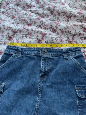 Vintage Old Navy Denim Mini Skirt - Blue thumbnail 6