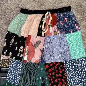 Unbranded Patchwork Joggers Women One Size Multicolor Excellent Boho Rayon Green thumbnail 2